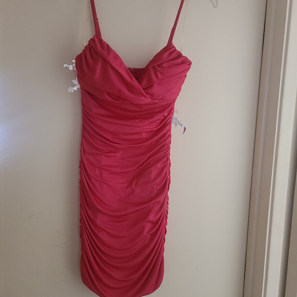 Hot Pink Cocktail Party dress